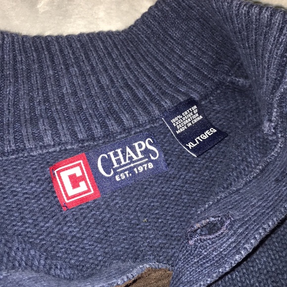 Navy Blue Chaps 100%cotton size XL - Picture 4 of 5